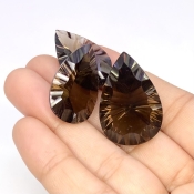 AAA Quality Natural Smoky Quartz Checkerboard Cut deals Flat Back Uneven shape Talpe 10 Pieces 76 Cts. Lot natural quality gemstone