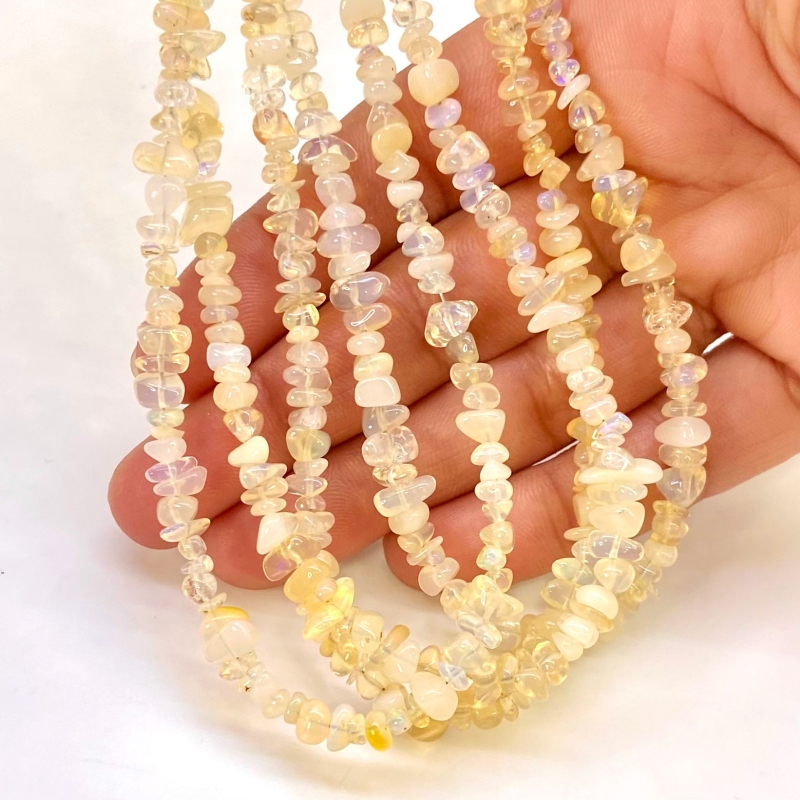 Ethiopian Opal 4-5mm Smooth Un-Cut AA+ Grade Gemstone Beads Lot