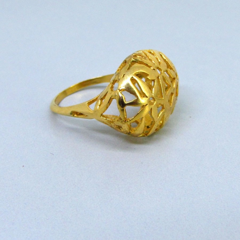 2.5 Micron Gold Plating Siver Ring