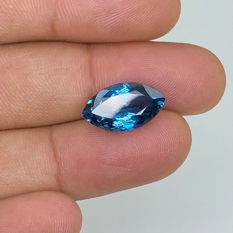 London Blue Topaz 9x15.88mm Faceted Marquise AAA Grade Loose Gemstone -  158200